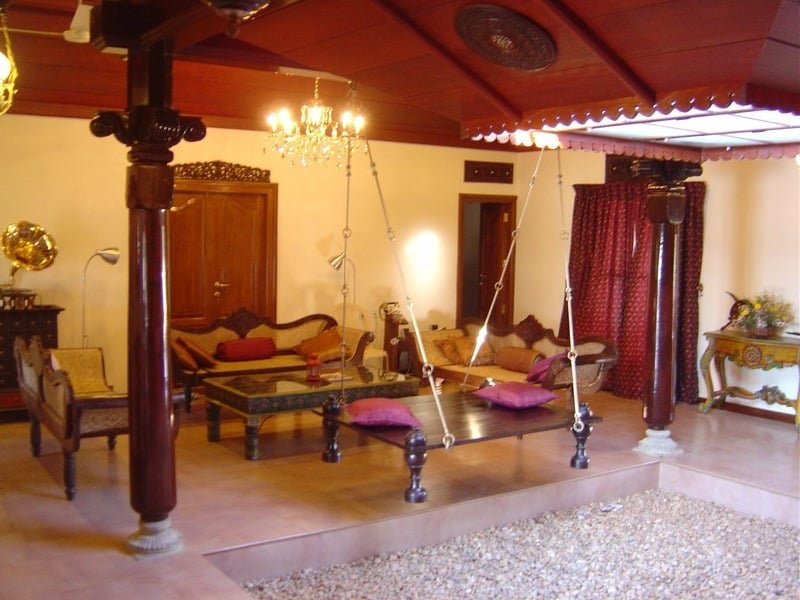Rosewood pieces in the gathering rooms.